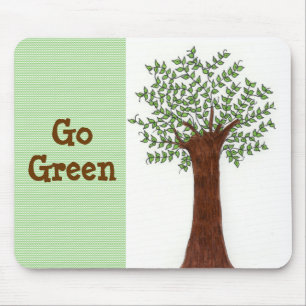 Growing Tree -  Go Green Mouse Mat
