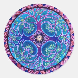 Growing Tree of Life Mandala Sticker