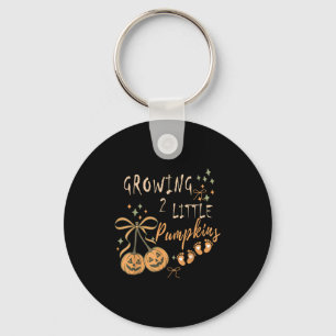 Growing Two Little Pumpkins Twins Pregnancy Fall H Key Ring