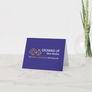 Growing Up NM Blue Thank You Card