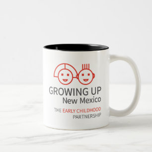 GROWING UP NM White Two-Tone Coffee Mug