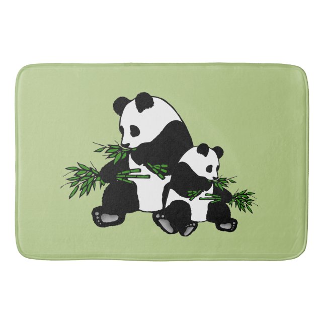 Growing Up Panda Bath Mat (Front)