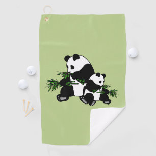 Growing Up Panda Golf Towel
