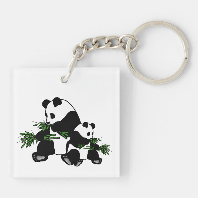 Growing Up Panda Key Ring (Back)