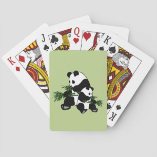 Growing Up Panda Playing Cards
