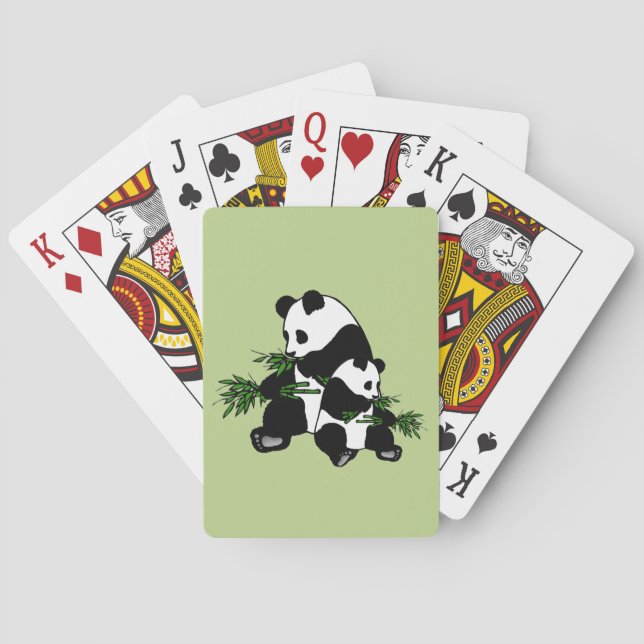 Growing Up Panda Playing Cards (Back)