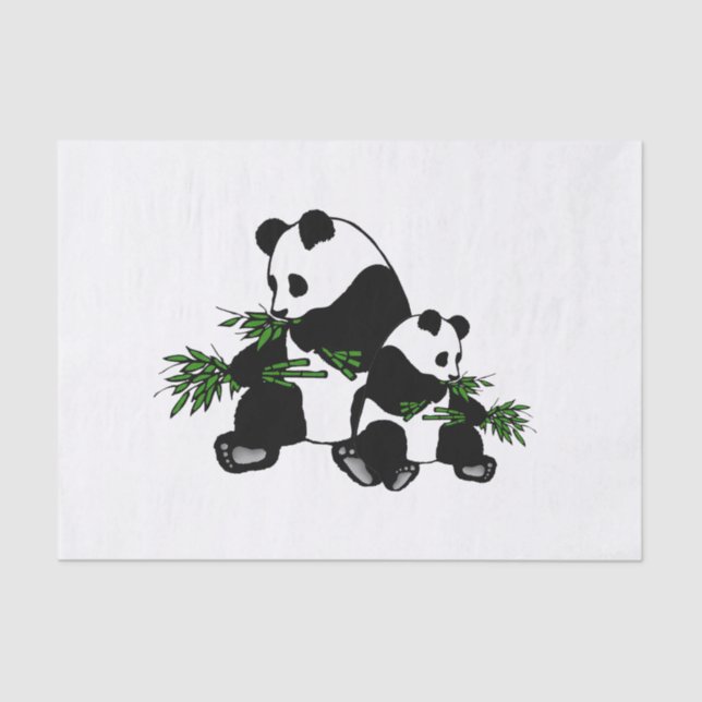 Growing Up Panda Tissue Paper (Front)