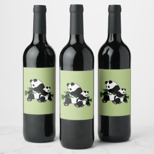 Growing Up Panda Wine Label