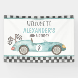 Growing Up Two Fast 2nd Birthday Banner