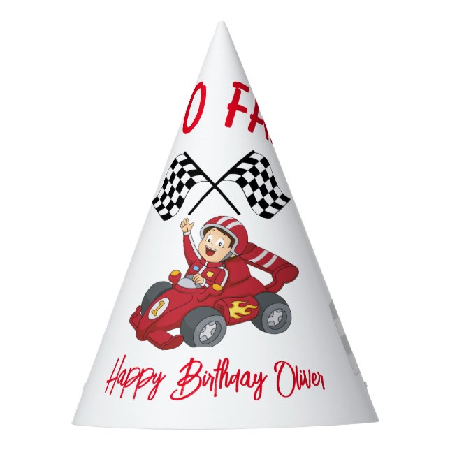 Growing up two fast 2nd Birthday  Party Hat (Front)