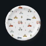 Growing Up Two Fast Cars Birthday Paper Plates<br><div class="desc">Your little one is growing up fast! Enjoy cake and ice cream on these fun themed paper plates!</div>