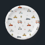 Growing Up Two Fast Cars Birthday Paper Plates<br><div class="desc">Your little one is growing up fast! Enjoy cake and ice cream on these fun themed paper plates!</div>