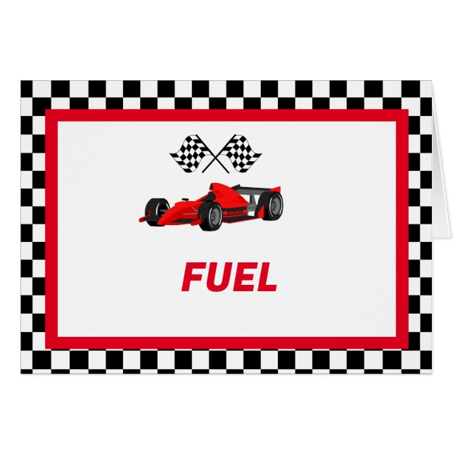 Growing up Two fast Food Label Party place card  (Front Horizontal)