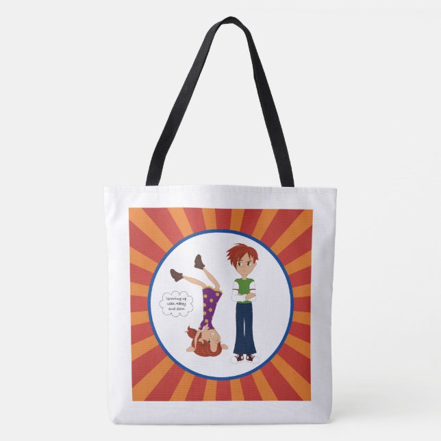 Growing up with Abbey and Sam The Shreds Tote Bag (Front)