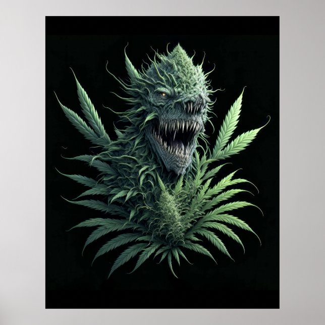“Growing wild” cool weed plant design for print (Front)