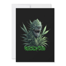 “Growing wild” cool weed plant design for print