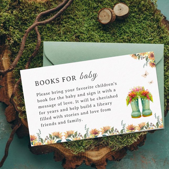 Growing with Love Baby Shower Book for Baby Enclosure Card (Creator Uploaded)