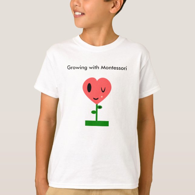 Growing with Montessori T-Shirt (Front)