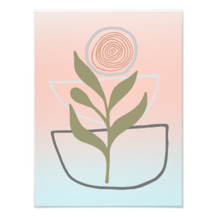 Growing Within Boho Abstract Photo Print