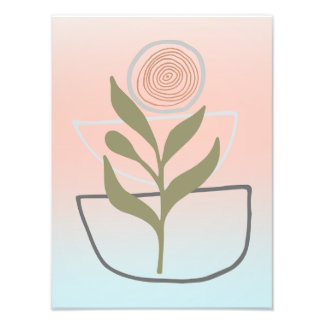 Growing Within Boho Abstract Photo Print