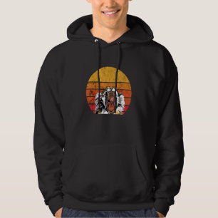 Growling Bengal Tiger Retro Sunset Wild Tiger Eye Hoodie