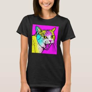 Growling kitten face charming cat T-Shirt