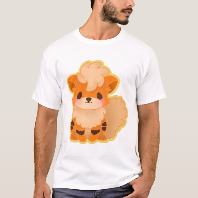 Growlithe  Sticker T-Shirt (Front)