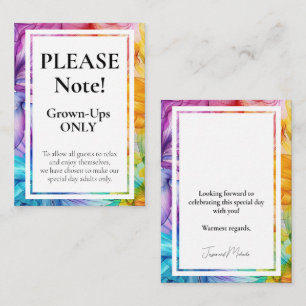 Grown ups ONLY Ethereal Bloom Enclosure Card