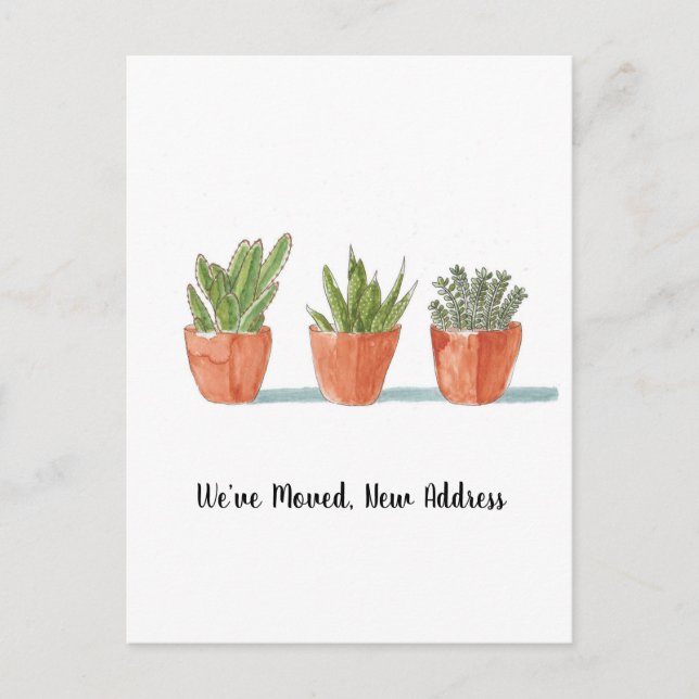 Grown We’ve Moved New Home Announcement Postcard (Front)