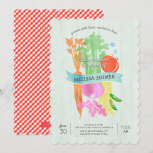 Grown with Love Garden Baby Shower Invitation