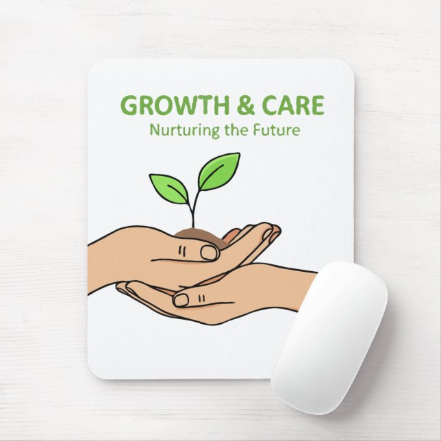 Growth & Care | Nurturing the Future Inspirational Mouse Mat (With Mouse)