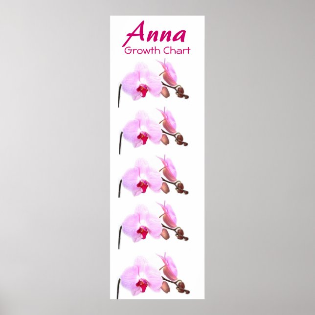 Growth Chart Orchid Blossoms Destiny Gifts (Front)