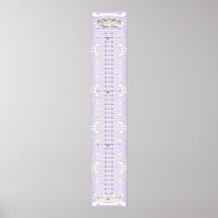 Growth Chart - Our Princess Hearts Swirls Banner