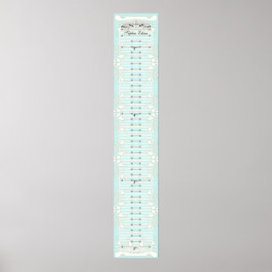 Growth Chart - Our Princess Hearts Swirls Banner