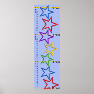 Growth Chart - Reach for the Stars Measurement