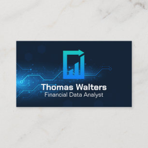 Growth Data Report Logo   Finance Business Card