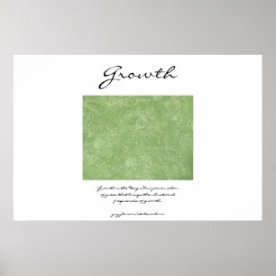Growth - Feng Shui Green Poster