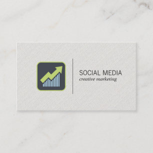 Growth Icon   Social Media Marketing Business Card