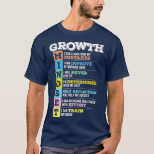 Growth Mindset Classroom Brain Motivation Entrepre T-Shirt
