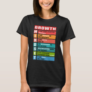 Growth Mindset Definition Brain Motivational Quot T-Shirt