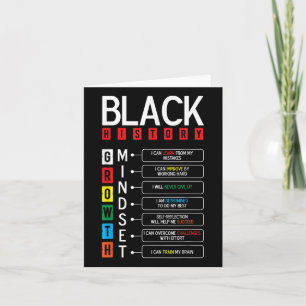 Growth Mindset Definition Cool Black History Month Card