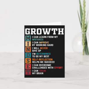 Growth Mindset Definition - Motivational Quote Ins Card