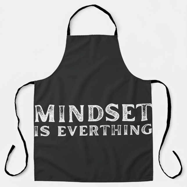 Growth Mindset Entrepreneur Teacher Fitness Motiva Apron (Front)