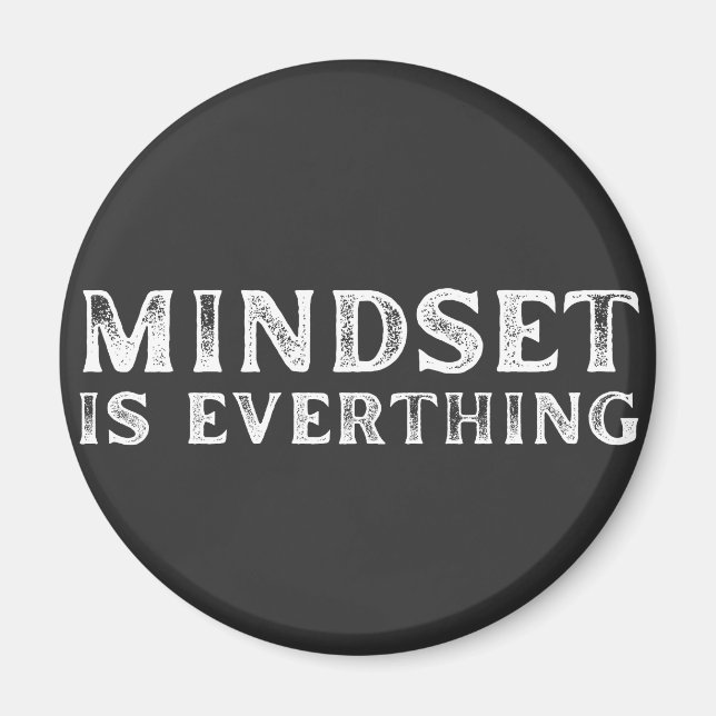 Growth Mindset Entrepreneur Teacher Fitness Motiva Magnet (Front)