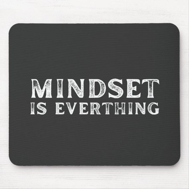 Growth Mindset Entrepreneur Teacher Fitness Motiva Mouse Mat (Front)
