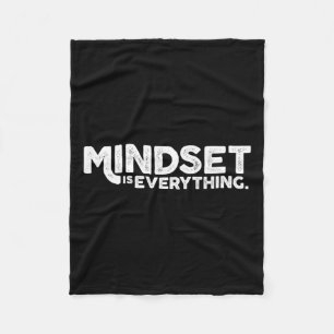 Growth Mindset Entrepreneur Teacher Motivational W Fleece Blanket