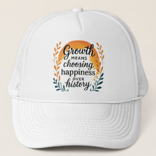 Growth Mindset Hat — Choosing Happiness Over Histo
