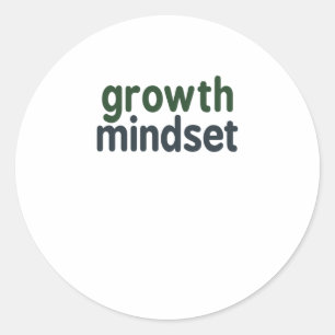 Growth Mindset Inspirational Quote Sticker