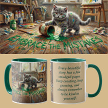 Growth Mindset Kitten Animalcore Therapy Art