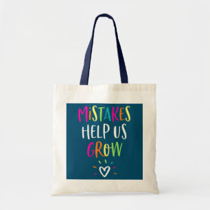 Growth Mindset Positive Back to School Teacher Tote Bag